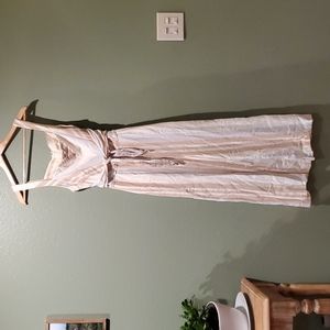 Anthropologie Wide Legged Jumpsuit with Tie in Front Size 14